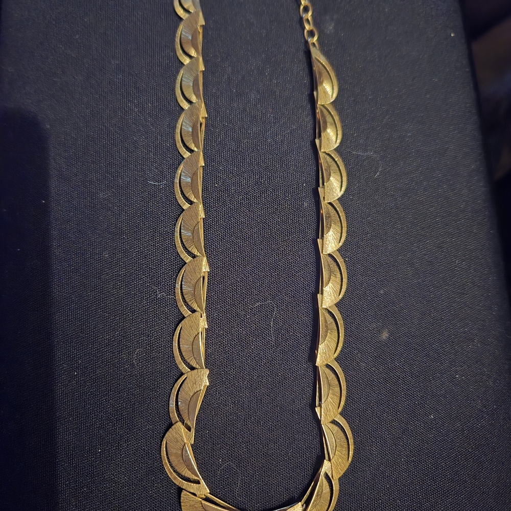 18k Rolled Gold Plated German Choker Necklace Stamped - Picture 5 of 6